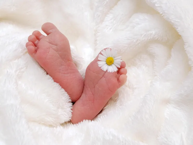 A personalised baby blanket