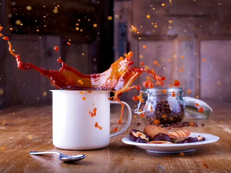 A cosy mug and biscuit pairing