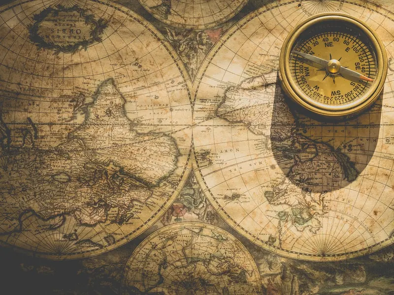 A scratch-off world map