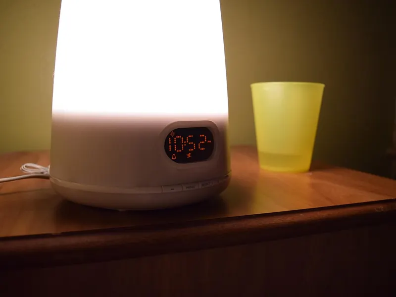 A sunrise alarm light