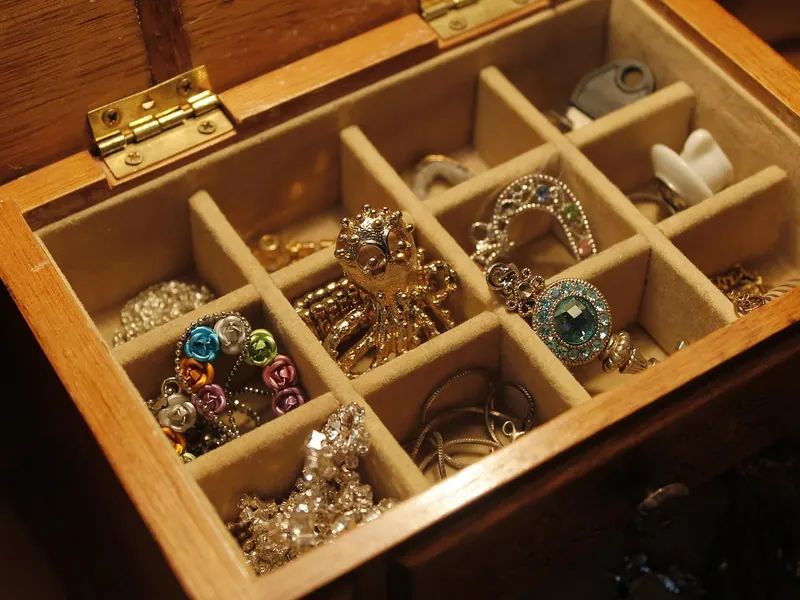 A personalised jewellery box