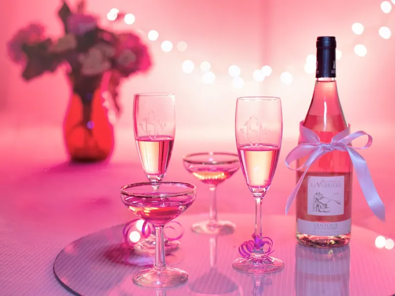 A bottle of English sparkling wine