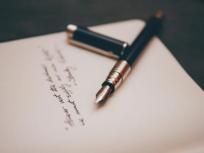 A notebook and pen set