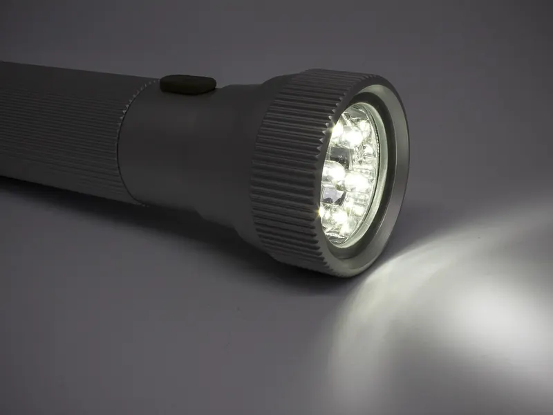 A rechargeable head torch