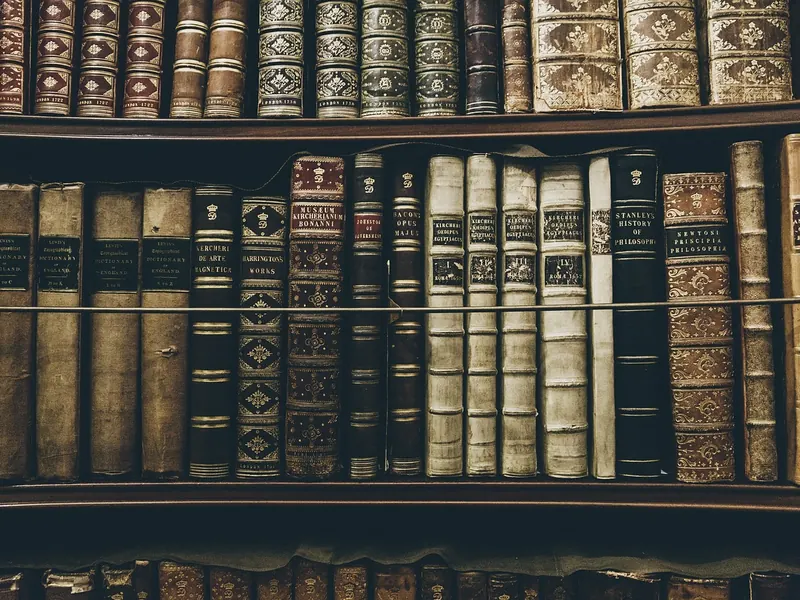 A hardback history book