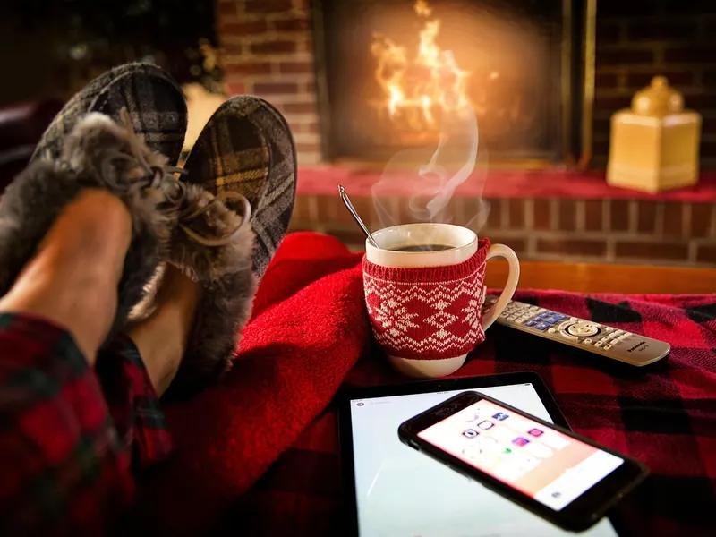 A pair of cosy slippers