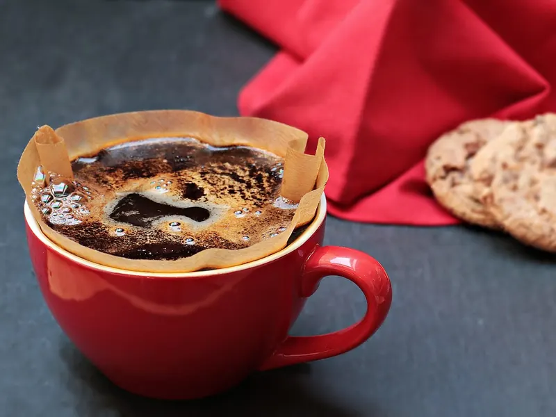 A pour-over coffee set