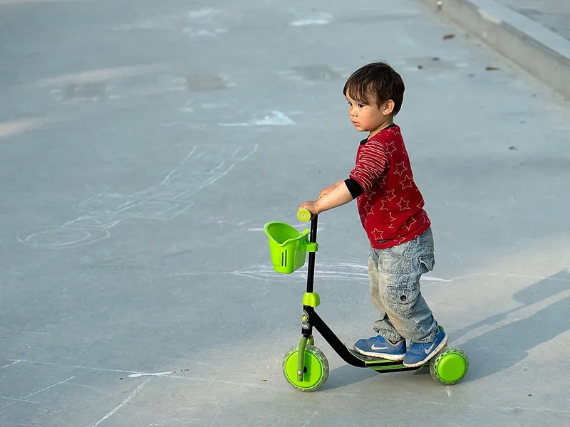 A children’s scooter