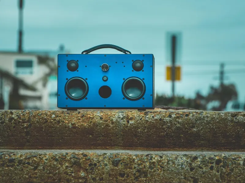 A portable Bluetooth speaker
