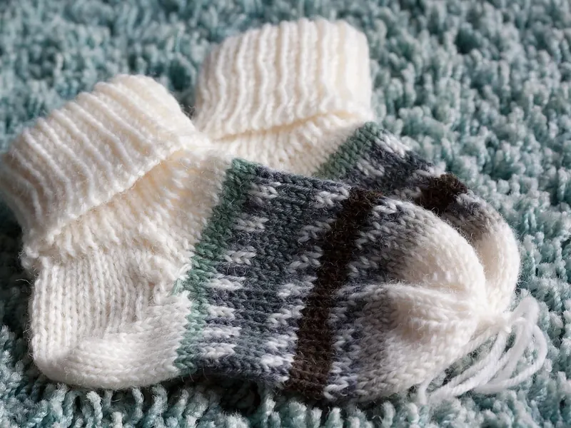 A pair of merino wool socks