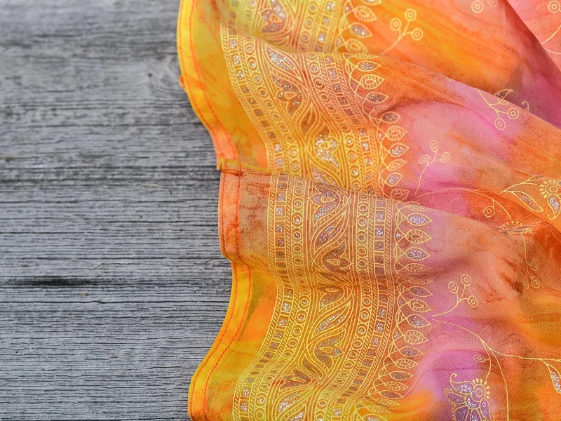 A silk scarf