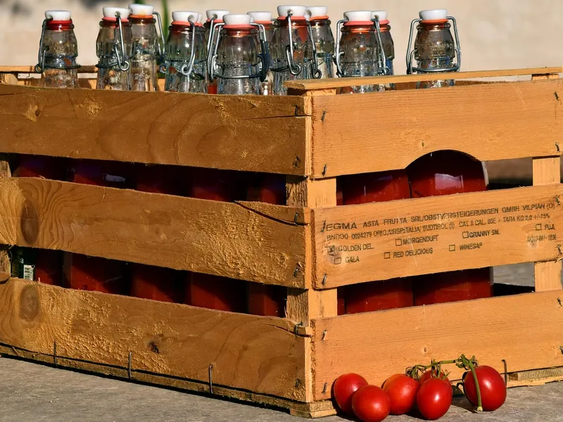A hot sauce tasting set