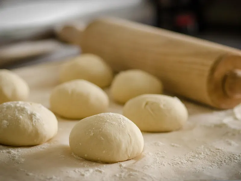 A marble rolling pin