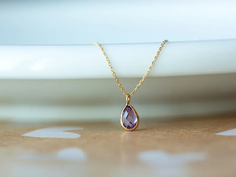 A personalised initial necklace